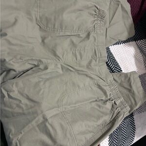 Alia Sage Green Elastic Pants